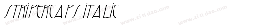 StriperCaps Italic字体转换